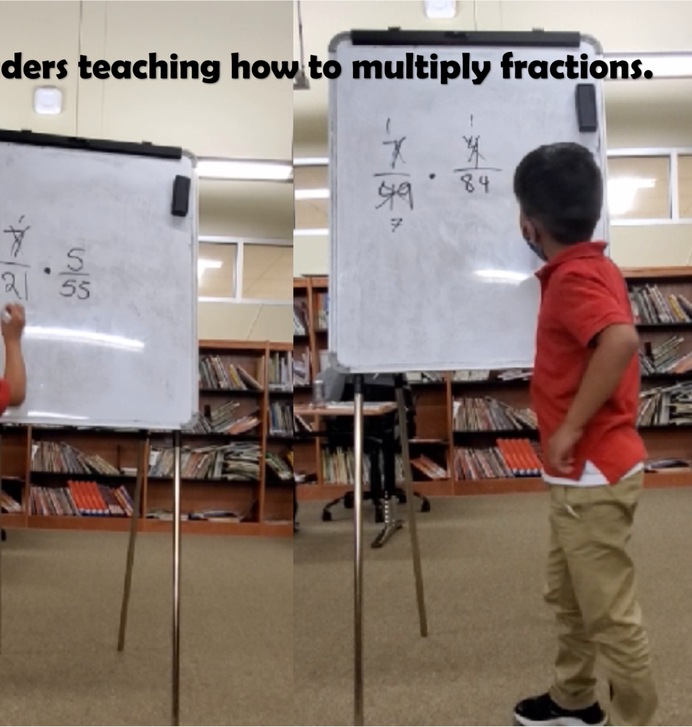 2nd Graders Multiplying Fractions